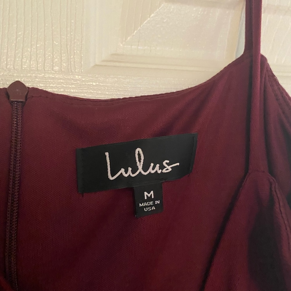 Flaunt It Burgundy Bodycon Dress - Picture 3 of 5